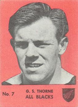 1968 Playtime Rugby Gum Famous Rugby Players - Red #7 Grahame Thorne Front